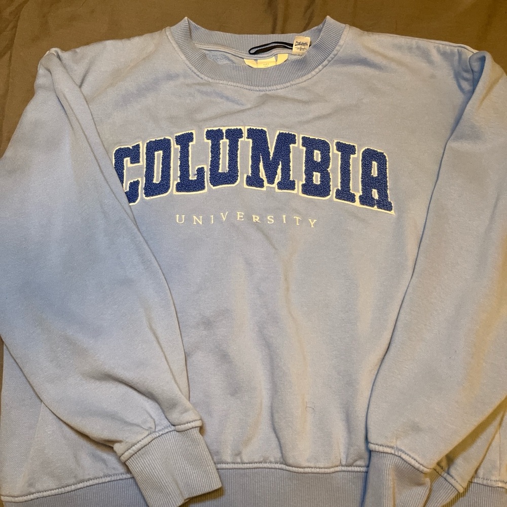 Columbia Light Blue Crewneck Sweater